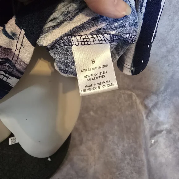 Blue‎ Mood Ladies Blue & White Blouse Size Small - Picture 4 of 5